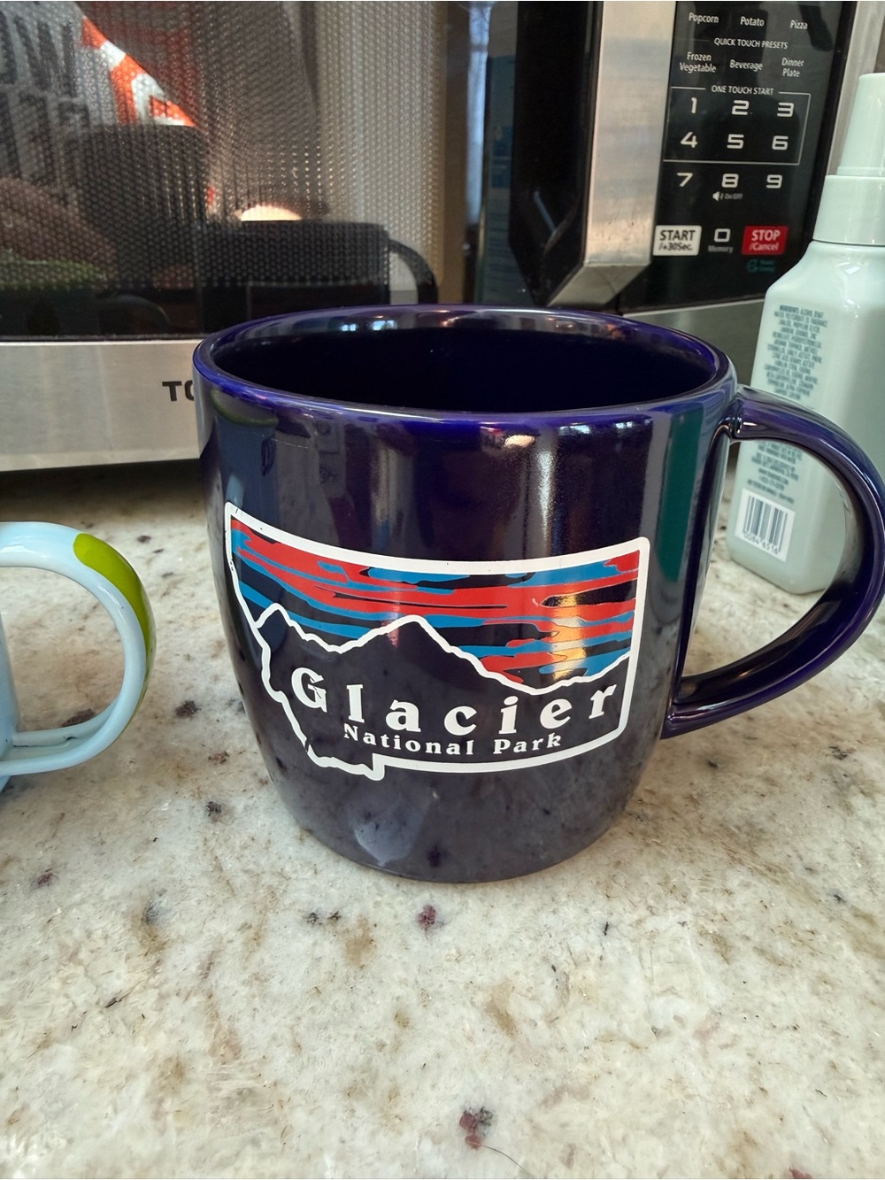 Glacier National Park Ceramic Mug - Navy Blue